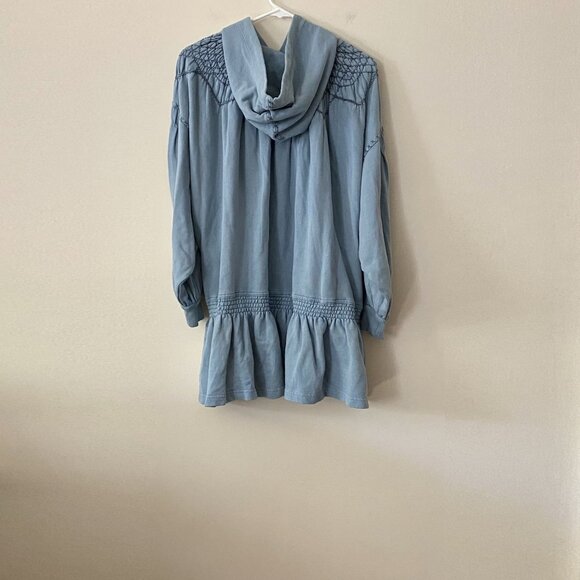 Free People Marty Smocked Mini Dress NWOT - Picture 6 of 9